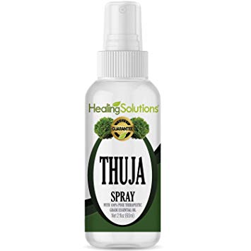 Thuja Spray - Made from 100% Pure Thuja Essential Oil - 2oz Bottle by Healing Solutions