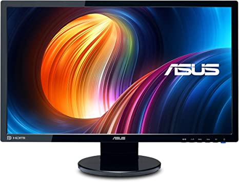 ASUS VE248H 24" Full HD 1920x1080 2Ms HDMI DVI VGA Back-Lit LED Monitor,Black