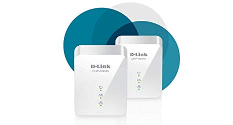 D-LINK PowerLine AV2 1000 Gigabit Network Kit, incl. 2 Adapters (DHP-601AV) (Renewed)