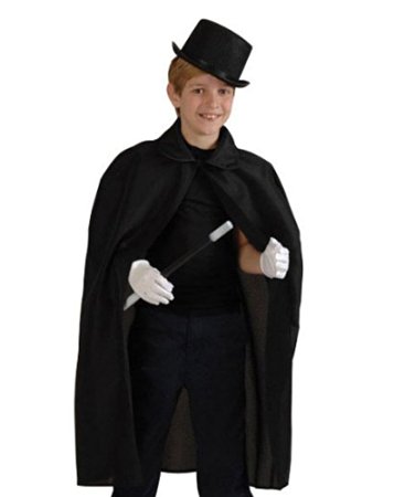 Child's Black Magic Cape, Standard or One Size