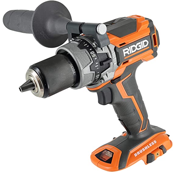 Ridgid R86116 18V Lithium Ion Cordless Brushless Compact Hammer Drill w/ 100-Setting Micro Clutch and LED Lighting (Battery Not Included / Power Tool Only)