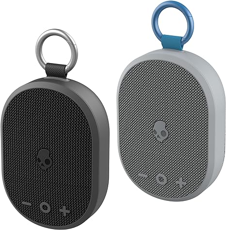 Skullcandy Kilo Wireless Bluetooth Speaker Bundle - (2) IPX7 Waterproof Mini Bluetooth Speakers with 24 Hour Battery, Downward Firing Passive Radiators, and True Wireless Pairing