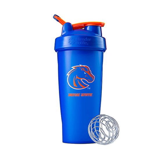 BlenderBottle Classic NCAA Collegiate Shaker Bottle, Boise State University - Blue/Blue, 28-Ounce