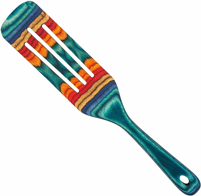 Baltique Montego Bay Collection 13" Wooden Spurtle Cooking Utensil, Safe for Nonstick