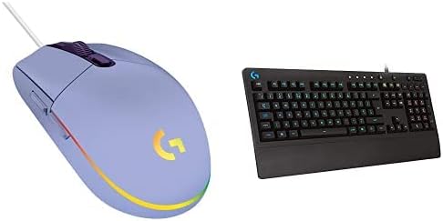 Logitech G203 Wired Gaming Mouse   G213 Prodigy Gaming Keyboard Bundle - Lilac