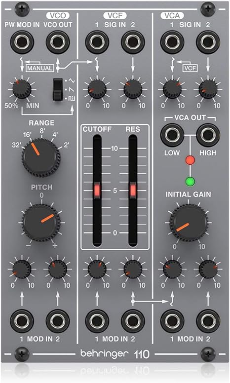 Behringer 110 VCO/VCF/VCA Legendary Analog VCO/VCF/VCA Module for Eurorack