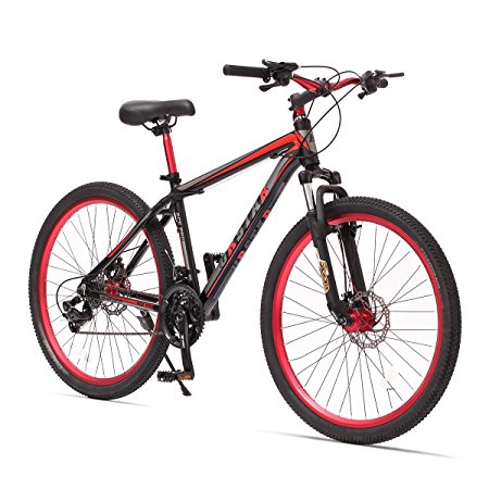 URSTAR 26" Aluminum 24 Speed Mountain Bike with Front and Rear Disc Brakes