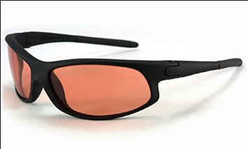 TheraSpecs Wrap Fluorescent Light and Migraine Glasses: Indoor Tint for Women and Men
