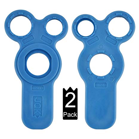 JQK Cache Faucet Aerator Key, Removal Wrench Tool for M 16.5 18.5 21.5 22.5 24 cache aerators, 6 Set (Pack of 2), HAK6S-P2