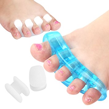 Gel Toe Stretchers , HLYOON H04 Toe Separators & Toe Spreader , Gel Toe Spacers 6PCS Kit Bunion Relief , Hammer Toes, Claw Toes, Crooked Toes