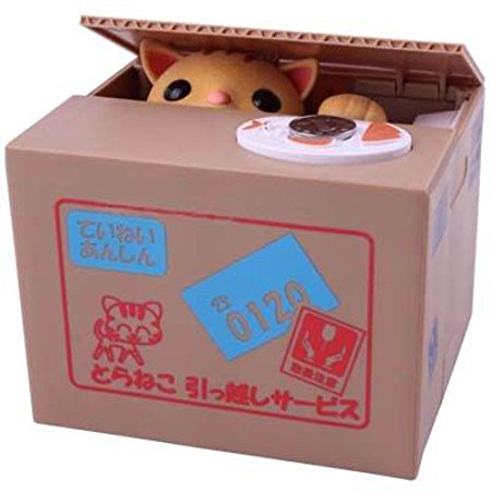 New Stealing Coin Cat Money Box Piggy Bank with Talking