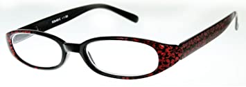 "Clear Reflections" Irridescent Designer Reading Glasses for Youthful Women Who Want to Read in Style. Ruby Shimmer 1.50