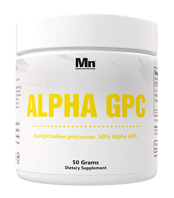 Alpha GPC Powder 50% Elevates Natural Choline and Boost Performance 50G