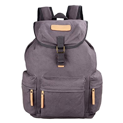 Hindawi Canvas DSLR Camera Shoulder Bag Backpack Rucksack Bag With Waterproof Cover