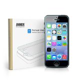 Scratch Terminator Anker Tempered-Glass Screen Protector for iPhone 5S  iPhone 5C  iPhone 5 Premium Crystal Clear - Industry-High 9H Hardness