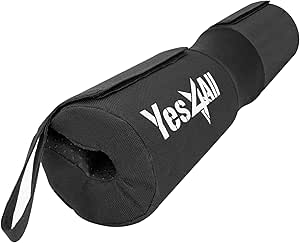 Yes4All Barbell Thick Foam &Nylon Pad, Neck Shoulder Protective Pad For Lunges, Squats, Hip Thrust - Fit Standard Olympic Bar