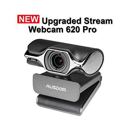 Webcam Streaming Ausdom AW620 Pro Stream Web Camera Full 1080p HD Built-in Microphone OBS Studio for YouTube or Twitch Streaming