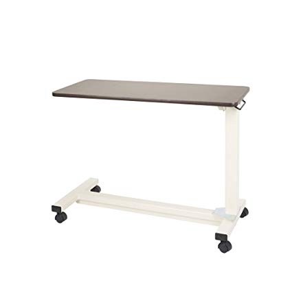 Drive Medical Bariatric Heavy Duty Overbed Table, Oak, 18" x 40"