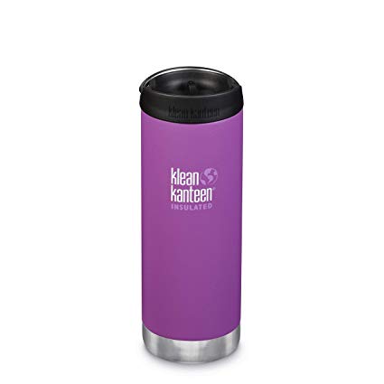 Klean Kanteen TKWide Stainless Steel Double Wall Insulated Water Bottle with TKWide Café Cap or Insulated Loop Cap