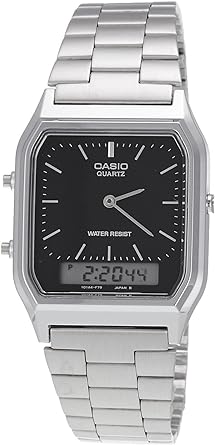 Casio Gents Analogue & Digital Stainless Steel Bracelet Strap Watch AQ-230A-1DMQ