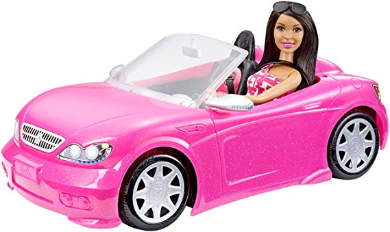 Barbie Convertible and Doll Pack, Dark Hair