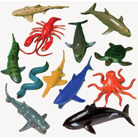 US Toy Assorted Ocean Sea Animals Action Figure (Lot of 12)