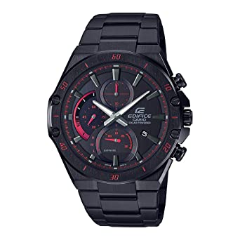 Casio Edifice Analog Black Dial Men's Watch-EFS-S560DC-1AVUDF (ED499)