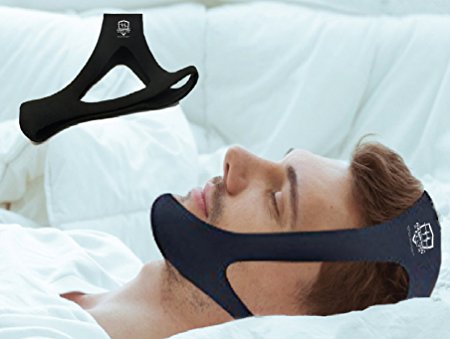 HAMPTON HEALTH™️ 'SETTLE THE SNORE' Chin Strap - Stop Snoring Tonight - Amazing Sleep - Anti-Snore Solution - Natural Sleep Aid - Jaw Support – Adjustable Velcro - Men & Women - Snore Stopper - Relief