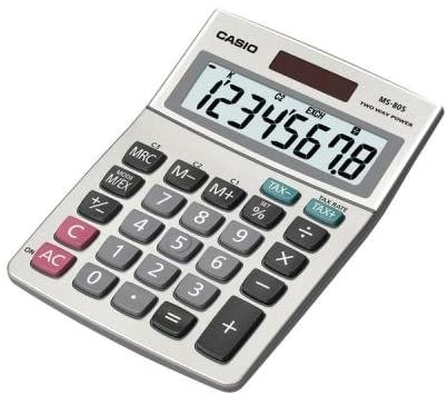 Casio Ms80ssih Solar Desktop Calculator With 8-Digit Display