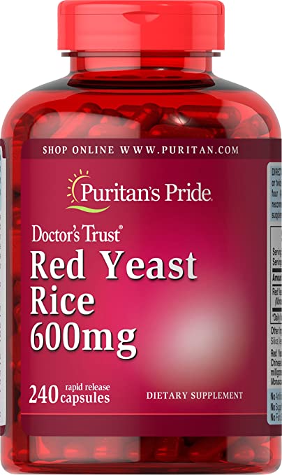 RED Yeast Rice 600 MG 240 Capsules