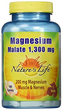 Nature's Life Magnesium Malate, 600 Count