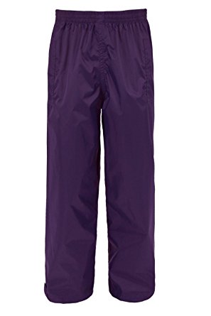 Mountain Warehouse Pakka Kids Waterproof Overtrousers - Taped Seams Trousers, Ankle Adjuster Pants, Breathable Childrens Pants - For Wet Weather & School