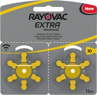 120 NR 10 RAYOVAC Extra Advanced Hearing Aid Batteries Zinc Air P10 PR70 ZL4 Mercury Free