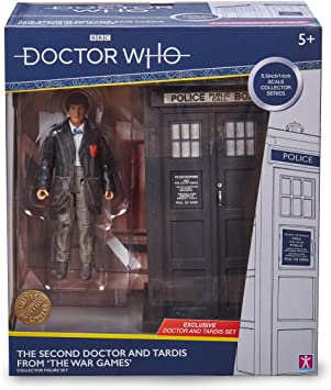 Doctor Who 2nd Dr & Tardis Set - Classic Doctor Who Action Figure & Tardis Set - Doctor Who Merchandise - Character Options - 5.5”