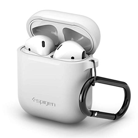 Spigen Silicone Case Designed for Apple Airpods Case Cover (2016) - White