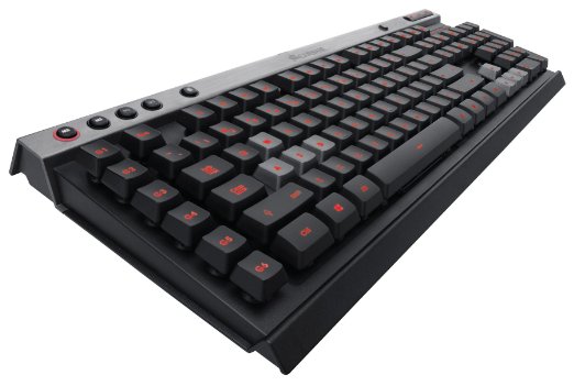 Corsair K30 Gaming Keyboard, 6 Programmable G keys, Backlit RED LED
