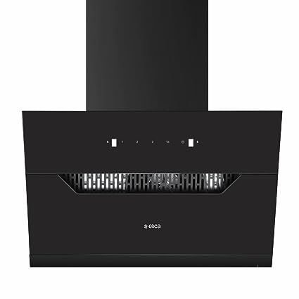 Elica 90 cm 1350 m3/hr Filterless Autoclean Angular Kitchen Chimney with 15 Years Warranty (EFL 207 HAC LTW VMS 90, Touch   Motion Sensor Control, Black)