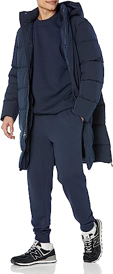 Amazon Essentials Men's Hooded Long Puffer (Available in Big & Tall)