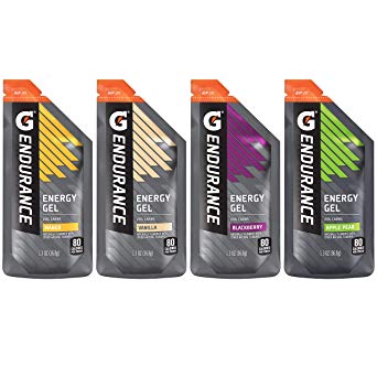 Gatorade Endurance Energy Gel, 4 Flavor Variety Pack, 1.3 Ounce, 12 Count