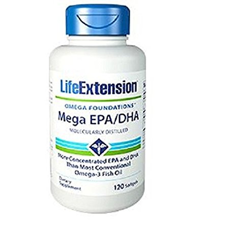 Life Extension Mega Epa Dha Softgels, 120 Count