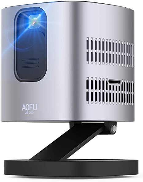 AOFU Wi-Fi Smart Mini Projectors,150 ANSI Lumen Portable Projector,Native 720p Full HD Resolution,Movie Projector,110 Inch Picture,Outdoor or Home Projector,and conferencing Equipment