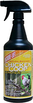 MICROBE-LIFT Chicken Coop Odor Eliminator Spray, Natural Deodorizer for Poultry Bedding, Nesting Pads, Equipment and Chicken Coop Accessories, Coop Refresher For Chickens, Chicks and Hens, 32 fl oz