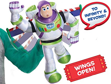 Toy Story 4 21288 Buzz Light Year 14" Feature Plush, Multicolor