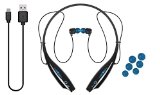 IJOY LOGO Premium Wireless Active Bluetooth NeckBand Headset - Retail Packaging - Water Blue