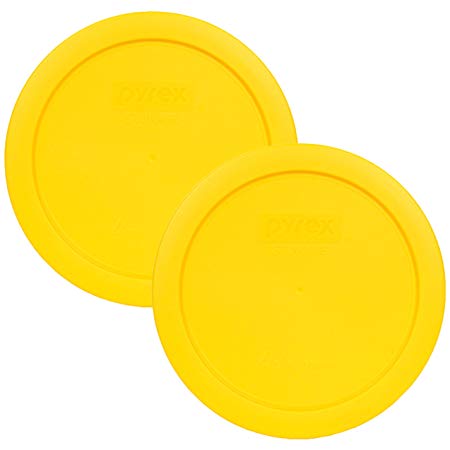 Pyrex 7201-PC Round 4 Cup Storage Lid for Glass Bowls (2, Yellow)