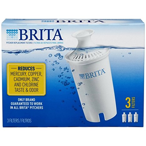 Brita Water Pitcher Replacement Filters, White 3 ea (Pack of 3)