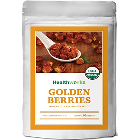 Healthworks Golden Berries Raw Organic, 1lb