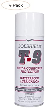 BOESHIELD T-9 Rust & Corrosion Protection/Inhibitor and Waterproof Lubrication, 12 oz. (Fоur Расk)