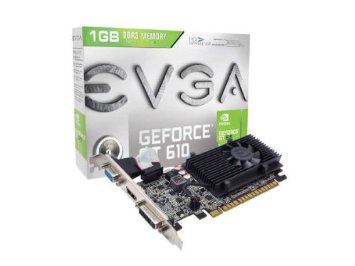 EVGA GeForce GT 610 1024MB GDDR3, DVI, VGA and HDMI Graphics Card 01G-P3-2615-KR