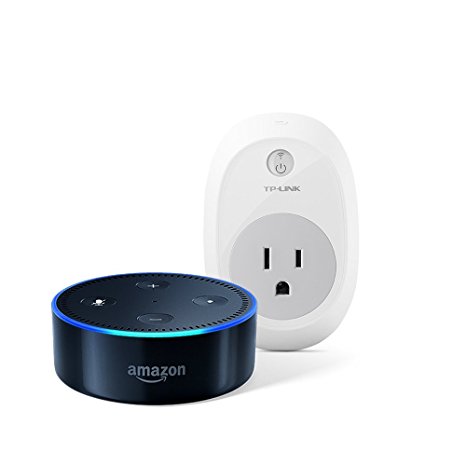 All-New Echo Dot (2nd Generation) - Black   TP-Link Smart Plug